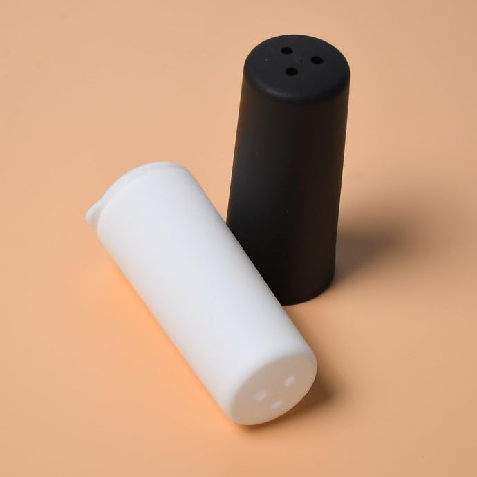 Image of Salt and Pepper Dispenser Set, Multicolor | Convenient and Stylish Seasoning Containers | Dishwasher Safe & Refrigeration Safe | Pack of 2
