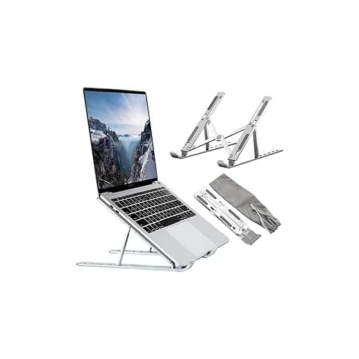 Suporte Notebook Aluminio,Suporte Para Notebook Portátil de Alumínio Dobrável,Apoio Escritório ;Exclusivo Da Marca USAPRIME