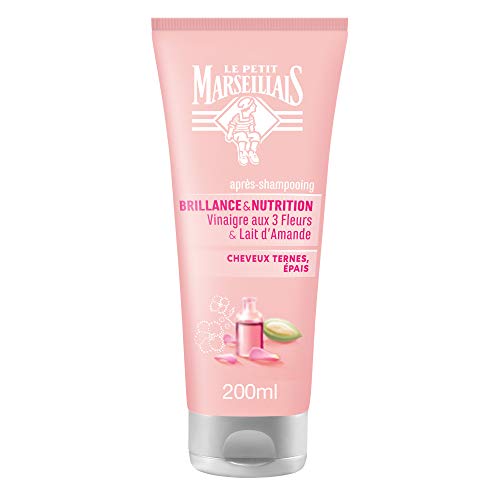 Le Petit Marseillais haarspoeling zonder eclats/azijn met 3 bloemen en amandelmelk, 200 ml, 1 stuk