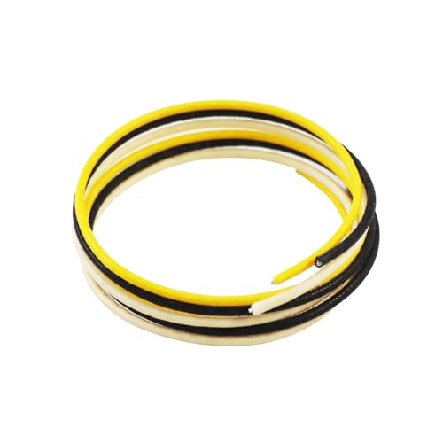 Phrilam Guitar Wire, 22AWG Pushback Cloth Covered Waxed,3.94Ft, Mixed Color