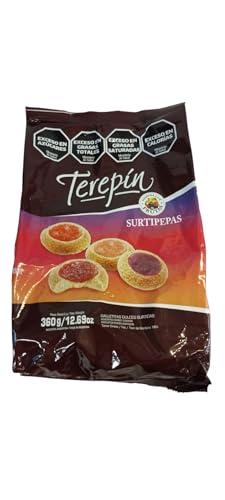 TEREPIN - SURTIPEPAS - TEREPIN - GALLETITAS DULCES SURTIDAS - DURAZNO - FRUTILLA - FRUTOS DEL BOSQUE - MEMBRILLO - 360 GRAMOS