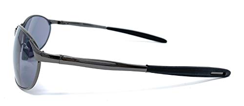 Generic The Maui Howie Bifocal Reading Sunglasses Metal Sport & Wrap-Around Sun Readers + 2.50 Glossy Gunmetal Grey #TOP2