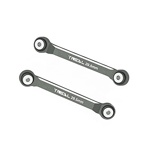 TREAL SCX24 Upper 2 Links ?4 Links Conversion? 29.5mm Alu#7075 for Axial SCX24 Deadbolt Betty 1/24 Scale Trucks (Gray)