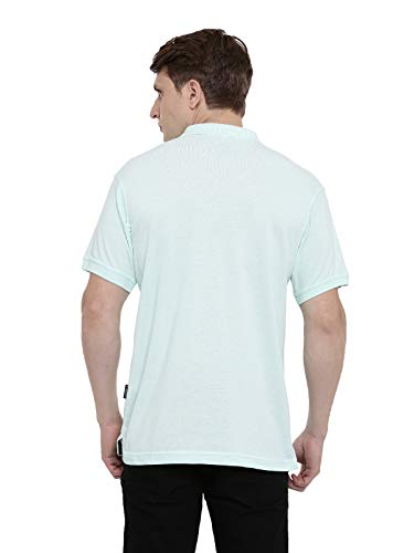 Image of Classic Polo Mens Cotton Blend Solid Half Sleeve Regular Fit Polo NeckT-Shirt