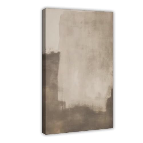 Minimalist Abstract Poster Earthy Neutral Tone Wall Art for Living