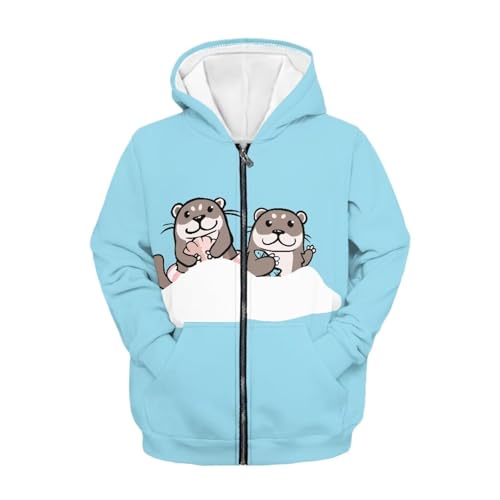 Kid Zip Up Hoodie Sweatshirts for Girl Kawaii Outfit Athletic Hoodies for Teens Long Sleeve Hooded Sweatshirt