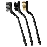 Kit de Brosses de Nettoyage pour Aquarium, 3 Pièces, Brosses en Nylon, PP et Fil d'acier, Nettoyage des Parois et Coins | Brosse Multi-Usage pour Poissons