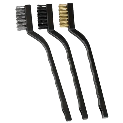 Kit de Brosses de Nettoyage pour Aquarium, 3 Pièces, Brosses en Nylon, PP et Fil d'acier, Nettoyage des Parois et Coins | Brosse Multi-Usage pour Poissons