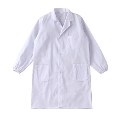 M White Lab Coat Unisex Medical Clinic Vet Doctor Scientist Long Sleeve Uniform AU