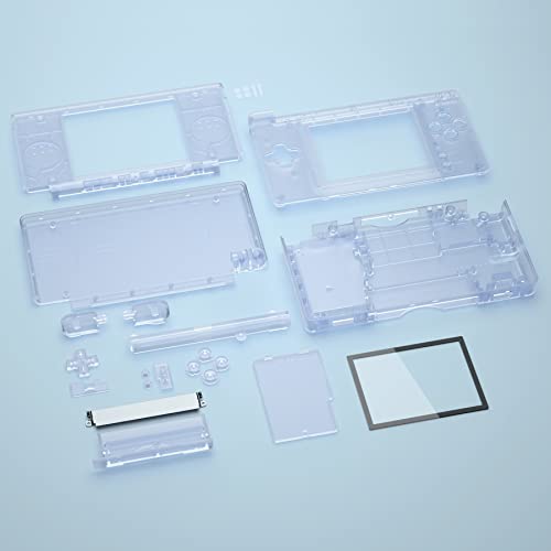 Image of eXtremeRate Glacier Blue Replacement Full Housing Shell for Nintendo DS Lite, Custom Handheld Console Case Cover with Buttons, Screen Lens for Nintendo DS Lite NDSL - Console NOT Included