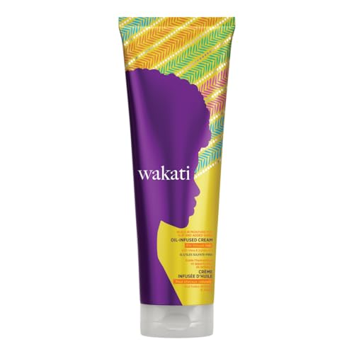 Wakati Oil-Infused Moisturising Detangling Curl Defining Cream for Natural Afro Hair 250ml