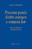 Processo Penale Diritto Europeo E Common Law