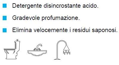 Detergente Bagno Anticalcare Disincrostante Acido Profumato - Allegrini Pronto Bagno - Tanica 5kg