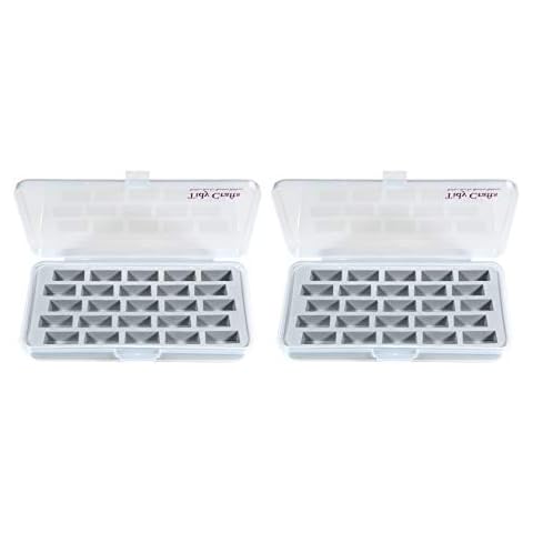 Tidy Craft – Bobbin Box Organizers Set of Two - Durable Case with Snap Tight Lid for Your Sewing and Quilting Needs - Holds 25 New 7 and 8 Series Jumbo Bobbins Cover