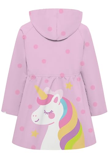 Image of Betusline Girl's Single Breasted Trench Coat Hooded Dress Coat Outerwear, 2-14 Years