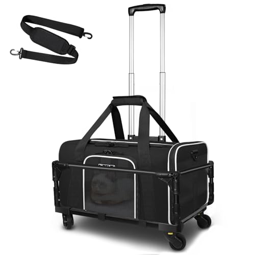 Petskd Small Rolling Pet Carrier