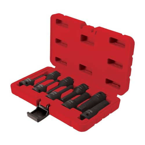 Coffret 9 Douilles à choc BTR carré 1/2