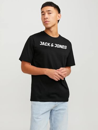 JACK & JONES Herren JJECORP Logo Tee SS Crew Neck, Black, S – Ansicht 2