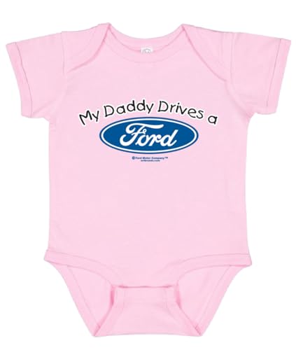 My Daddy Drives a Ford Cars and Trucks Baby Creeper Boys Girls Infant Bodysuit