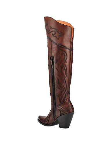 Dan Post Women's Seductress Western Boot, Chestnut, 9.5 #TOP3