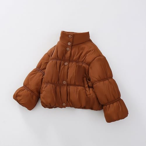 Girls Winter Puffer Coat Thick Warm Winter Zip Up Jacket Casual Solid Color Snowsuit Down Coat Outerwear Clothes3