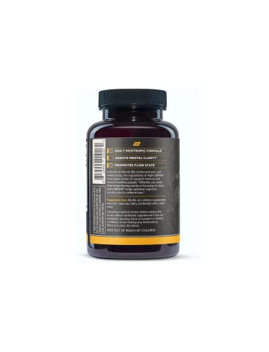 Onnit Alpha Brain (90ct): Nootropic Brain Booster Supplement For Memory, Focus, and...