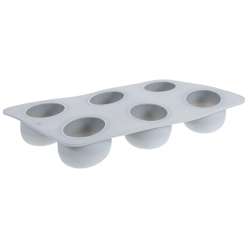 Healeved Molde para Chocolate y Mousse de Silicona Flexible, 6 Cavidades Forma de Grano de Café, Apto para Gelatinas y Dulces, para Repostería y Postres Caseros