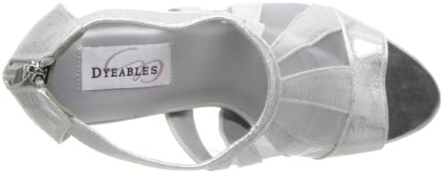 Dyeables Women's Lotus Dress Sandal,Silver,7 M US | Image 4