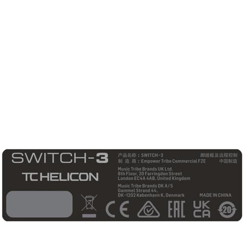 TC-Helicon Switch-3 Pedal, Black - Image 6 thumbnail