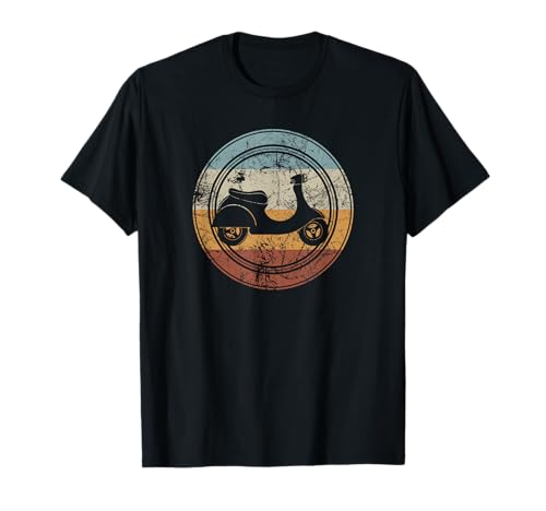 Scooter Moped Vintage I Riding Bike Retro Distressed T-Shirt