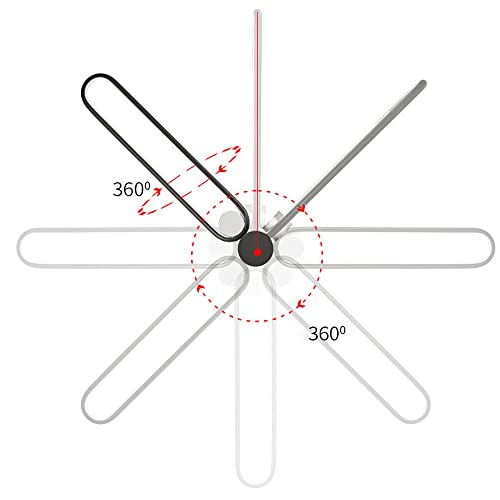 Aplique de pared de metal lineal LED moderno de 9W con diseño circular 7