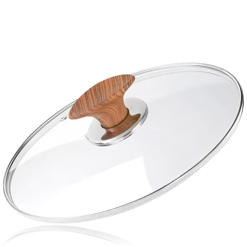 10 Inch Pan Lid, Tempered Replacement Pan Cover, 6,8,9.5,10.5,11,12,12.5 Inch Universal Glass Lids for Pots and Pans