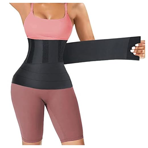DASDSA Waist Trainer for Women,Snatch Bandage Wrap Waist Trainer, Waist Band Wrap for Stormach,Adjustable Invisible Postpartum Tummy Wrap Waist Trainer for Women Black