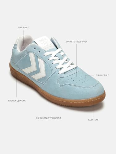 Image of hummel Ciela Casual Suede Sneaker for Women Lightweight with Synthetic Suede Enhanced Comfort Cushioned Insole and Slip-Resistance Work and Play Business Casual Shoes