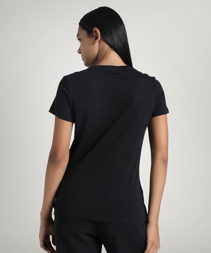 Image of Puma Women Cotton Letter Print Regular Fit Tees