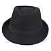Kids Trilby Fedora Jazz Panama Hat Short Brim Bowler Hat 54cm 21.25