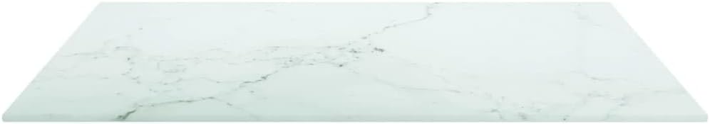 Table Top White Tempered Glass Pattern Table Top Square Kitchen Furniture Table Parts Tops