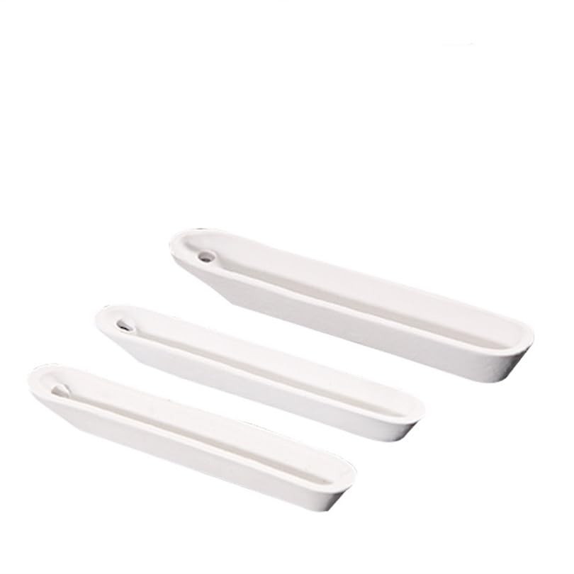 5Pcs Lab Ceramic Crucibles - High-Temperature Sample Holders for Tube Muffle Furnaces(Square 60x30mm)