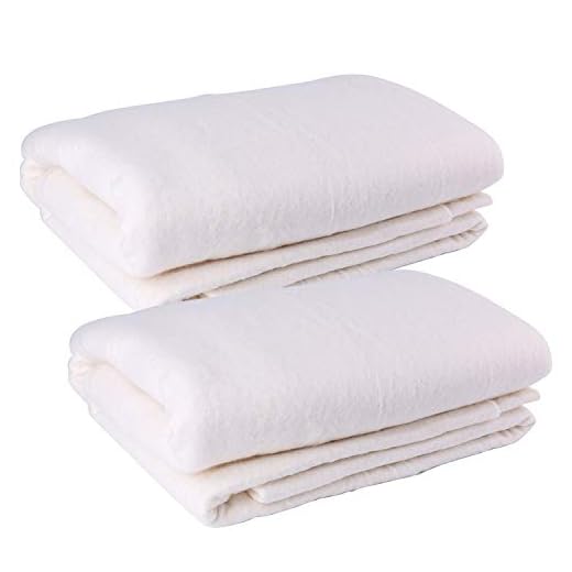 Tosnail 2 Pack 45-Inch x 60-Inch Soft Natural Cotton Batting for Quilts, Craft and Wearable Arts