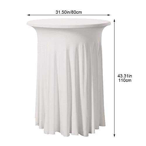 Table ronde nappe extensible sans pli avec jupe robe élastique - 5