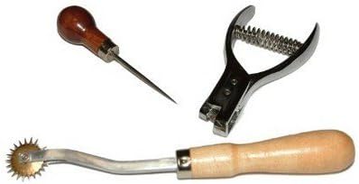 Pattern Notcher, Awl & Tracing Wheel Kit – Precision Sewing & Crafting Tools for Pattern Making, Tailoring & DIY Projects