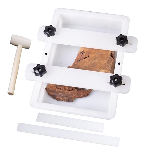 Kalinta Epoxy Mold with Divider Adjustable-11.4x7.5x2in No-Seal Large Resin Mold Integrated Clamping System - Perfect for Beginners & Experienced Artists Alike-Ideal for Creative Resin Art Projects