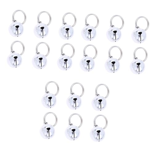 NOLITOY 3sets Pet Collar Pendants Christmas Bells for Cats and Dogs Loud 18mm Metal Pet Accessories 10pcs*3