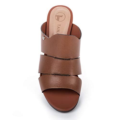 Tamanco Tanara Salto Bloco Oliva