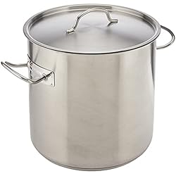 Olla Lacor 28 Cm LACOR - 50128 - Olla Alta Acero Inoxidable, Incluye Tapa, Apta para todo tipo de Cocinas, Acabado Mate, Capacidad: 17.20 L, Altura: 28 cm, Diámetro: 28 cm, Plata