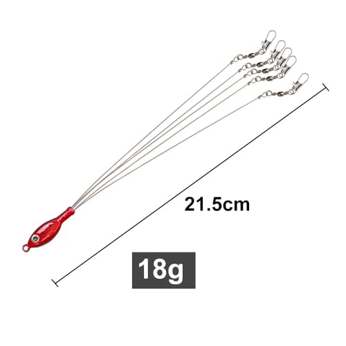 Cebo de pesca Alabama 4 piezas 21.5 cm 18 g miniatura 2
