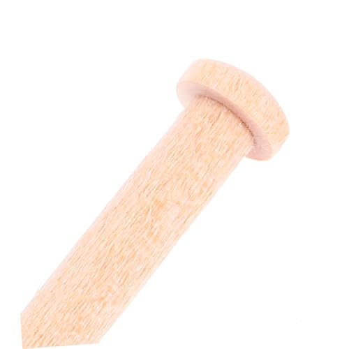 LALAFINA 20 piezas clavos miniatura de madera maciza para proyectos de manualidades y modelismo miniatura 3