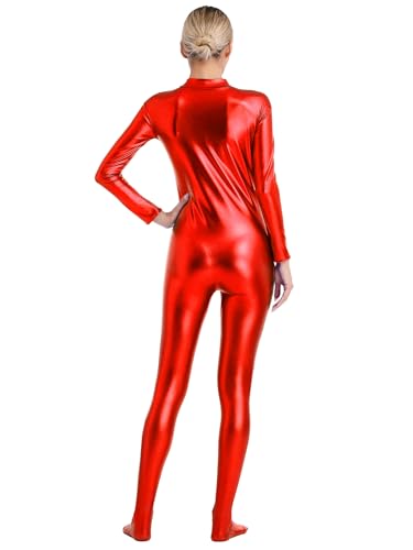 Bodysuit costume holographique à reflets changeants et combinaison extensible