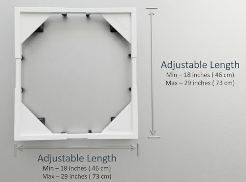Image of Super Heavy Duty Universal & Adjustable Metal Washing Machine Stand | Single /Double Door Fridge, Air Cooler Tray, Dishwasher | 8 INCH Height | 240 KG Capacity, 4 Anti Vibration Rubber Bottoms | White