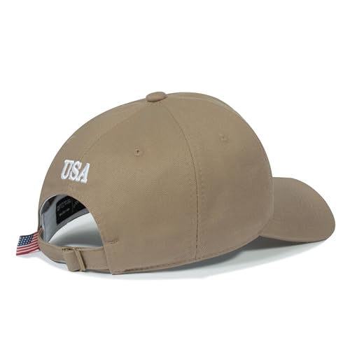 Image of American Flag Hat, Adjustable Fit USA Baseball Cap for Men Women, Dad Hats, Outdoor Ball Caps for Casual Wear